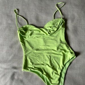 Lime green Zara body suit